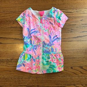 Lilly Pulitzer Full zip toddle pool coverup